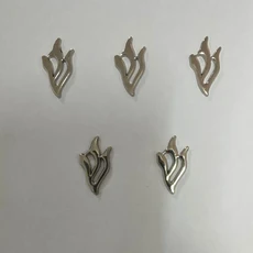 메두자 금속 금색 작은 디자인 이스라엘 유대교용 히브리어 글자 신, 01 D 5pcs a set Silver