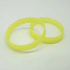 밴드형 야광팔찌 실리콘 옐로우