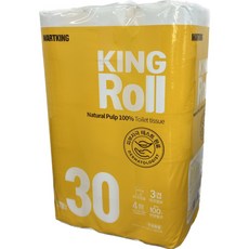 킹롤 3겹 화장지 27m 30롤, 30개입, 1개