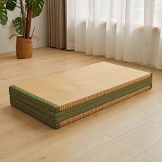 코코넛 섬유 다다미 매트리스 3단 접이식 1인용 바닥 수면매트 캠핑용, 1cm, 두께 5cm 지춘 스타일 시원한 촉감 150x200cm
