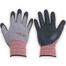 NBR 에어폼 반코팅 코팅 안전 작업 장갑 신정글러브 클로버그립 SJG-603, 혼합색상, 1개