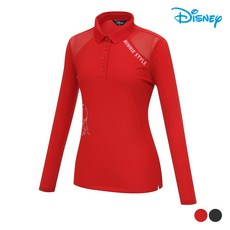 디즈니골프 어깨 시스루 카라 티셔츠 DM1LTS020