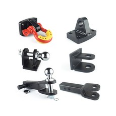 트레일러 견인고리 견인장치 요트 견인 U자형 RV 차량용, F_탄소강 베이스 8톤 레드 U훅, 1개