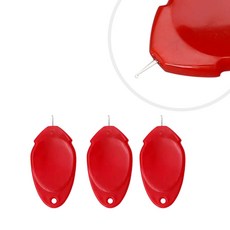 바늘 실 꿰기 끼우개 재봉 바느질 실끼우개 바늘실꿰는도구 레드 3개