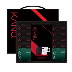 카누 선물세트 8호, 미니마일드 10T 4개 + 미니다크 10T 2개 + 미니라이트 10T 2개 + 미니 디카페인 10T 2개 + 엣지 머그 2개, 1세트