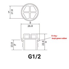 18 12 34 플라스틱 씰링 플러그 링 밸브 1개 나사 외부 4개 십자 육각 펌프 유압 구멍 O 2개, G1-2 10PCS
