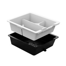 HALOBLK 黑洛 特斯拉 Model 3/Y 雙層隱藏式中控儲物盒, 1個, 白色 | 多方塊