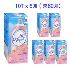 크리스탈라이트 핑크레몬에이드 분말, 3.68g, 10개입, 6개