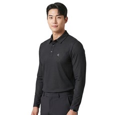 김영주골프 남성 여름 긴팔 카라 티셔츠 링크 밴드 스판 아웃도어 등산 메쉬 1128