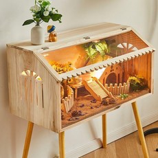 병아리 육추기 메추리 둥지 기본형 부화기 원목 세트, K. 고급형 503030