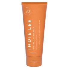 인디 리 SPF 30 브로드 스펙트럼 자외선 차단제 - 하루 종일 태양 피부 관리를 위한 스쿠알란 시어 버터 알로에가 함유된 미네랄 기반 수분 코팅되지 않은 산화 아연 선, 1개, 100ml