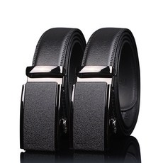 시나브로 소가죽 정장 남성 자동 벨트 2 개