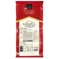 슬라이스 스모크 사각 햄 샌드위치 햄버거 브런치 반찬 50매, 1kg, 1세트