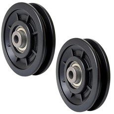 [ 1175029 ] 프로펠린스 체육관 기계 풀리 휠 90mm 철심 내마모성 나일론 베어링 케이블 부품 교체 홈 짐 스미스 부착용, 철심 풀리 2개