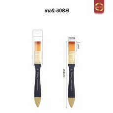 트레분 배경붓 백붓 2cm 아크릴배경붓 페인팅배경붓 캔버스배경칠붓 배경작업용붓