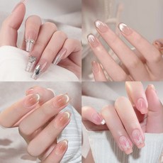 키스미스 네일팁 리유저블 네일 아트 96P 4종타입, 1개, 혼합색상 력셔니 시리즈