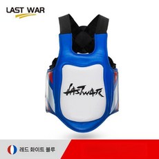 권투장비 스파링 킥복싱 무에타이 펀칭 격투기 가슴보호대 복싱장비 복싱 권투글러브, 빨강 흰색 파랑(6개월 손상)