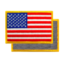 미국 국기 성조기 자수 와펜 찍찍이 벨크로 밀리터리 전술 패치, 1개, USA