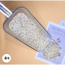 고급모래 프리미엄 규사 소포장, 4개, 규사3호 1kg