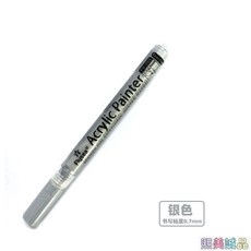 高爾夫球桿改色筆 彩色記號筆 高爾夫球專用記號筆 球桿上色筆 DIY塗色筆 馬剋筆 高爾夫用品 多色可選 高爾夫, 銀色, 1個