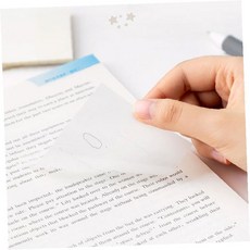 재부착 투명 점착 메모지 50매 필기용 스티커 노트 학습 사무용 독서 북마크, 1개, 상세페이지 참조, 반투명