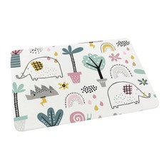 北歐風文青款 硬式珪藻土地墊60x40x0.9cm I 台灣製 硅藻土腳踏墊 防潮 矽藻土FM01, 1個, 大象的生活