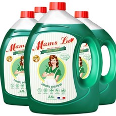 맘스럽 플로럴 액체세제 2.5LX4개 실내건조용 무독성인증 프랑스기술력 프리미엄 고농축 세제, 2.5L, 4개