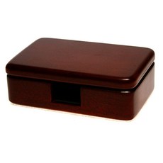 우드)원목 탁상용 명함케이스(1315WDM 마호가니) - 111x73x39mm 원목