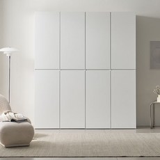 머지스토어 어반 월플렉스 커스텀수납장 (내맘대로구성) 3colors, 올화이트(바디-화이트/수납문-화이트)