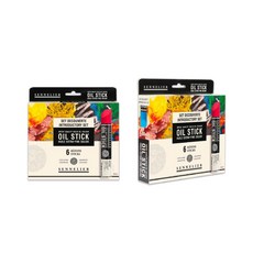 SENNELIER 申內利爾油畫棒 固體油畫 38ml 基礎色系/螢光金屬色系 6色套組, 基礎色系