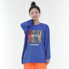 일루소 서프 오버핏 긴팔 여성용 래쉬가드