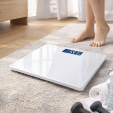샤토모던 체중 기록 관리 자동 전원 디지털 체중계, 1개, 화이트, CTC-01