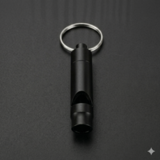 호신용 휴대용 호루라기 휘슬 LMCF-0063 siw+230Gx, 블랙