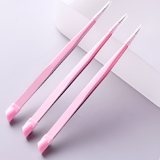 네일보그 네일 핀셋 실리콘 트위저 집게, M0045 / 네일 핀셋 (핑크)