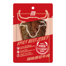 犇馳Bango 100%無添加辣味原切牛肉乾，低鈉低脂高蛋白，健康美味零食, 20g, 1個