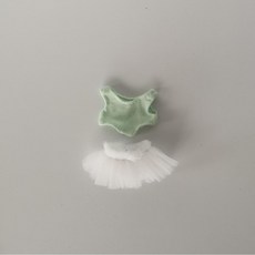 미니 라부부 발레복 내마음속의 비밀번호 시리즈 전용의상 4세대 라부부 발레 스커트 세트, 민트 그린 발레복