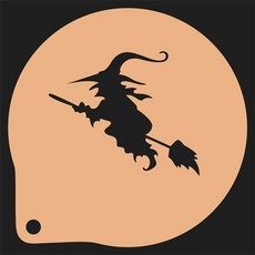 베이킹몰드 라떼아트 슈가파우더 3개 장식 세트 도안 할로윈, 형광 녹색 사이즈 30 3인치