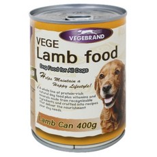 베게브랜드 세븐데이즈 원형캔 양고기 400g 강아지, 6개