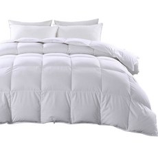앱스마일 호텔시리즈 실크코튼 패브릭 페코구스다운 거위털이불, 화이트