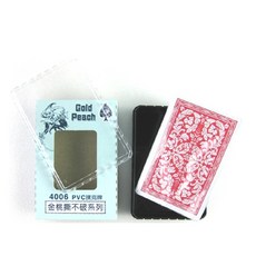 金桃 GOLD PEACH PVC撕不破撲克牌 (台灣製/顏色隨機), 隨機出貨, 1個