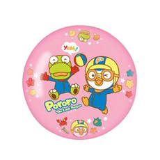 뽀로로 26cm 대형 탱탱볼. 공놀이 축구공 아기공 아가볼, 분홍, 1개