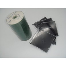 【台灣製造】數位影像 8CM CD-R 24X 小光碟 (100組) 含8CM黑底CD殼/小光碟盒, 1個