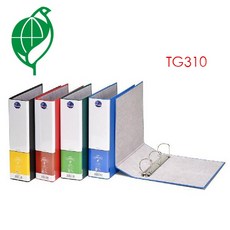 同春TG305 320--環保PP美式圓型三孔夾(有耳) ，輕巧耐用，文件收納好幫手, 1個, TG310-厚度40mm (請備註顏色)