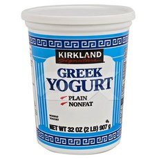 오디디아이 찐한 무지방 그릭요거트 코스트코 커클랜드 플레인 대용량, 907g, 1개