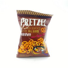 삼진 미니프레첼 볶음양념 =세계 수입 과자 스낵 츄잉, 70g, 48개