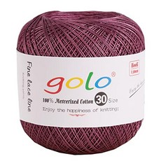 Golo 크로셰 실 크로셰 실 핸드 니트 태팅 실 201, 166-히비스커