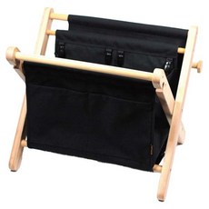 SotoLabo 戶外奧圖曼涼感支架多功能垃圾桶+椅凳, 1個, 1層, 黑色