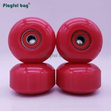 더블 롤러 스케이트 휠 베어링 라인 AMB208 포함 보드 액세서리 52x32mm 95A 세트당 4 개, [14] 1 set, 1개