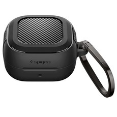 Spigen 適用於 三星 Samsung Buds4/ Buds4 Pro Case Rugged Armor 防摔 保護殼, 黑色, 1個