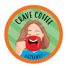 크레이브 음료 맛 포드 2 K-컵 브루어 호환 헤이즐넛 Crave Beverages Flavored Pods Compatible with 2 K-Cup Brewers Haz, 개암, 1개